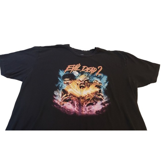 Evil Dead 2‎ Shirt Mens Size 2X Licensed Pop Culture Movie Retro Tee Black - Picture 4 of 11
